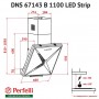Витяжка PERFELLI DNS 67143 B 1100 BL LED Strip