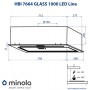 Витяжка MINOLA HBI 7664 WH GLASS 1000 LED Line Витяжка MINOLA HBI 7664 WH GLASS 1000 LED Line
