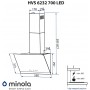 Витяжка MINOLA HVS 6232 WH/INOX 700 LED Витяжка MINOLA HVS 6232 WH/INOX 700 LED