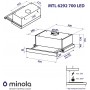 Витяжка MINOLA MTL 6292 WH 700 LED Витяжка MINOLA MTL 6292 WH 700 LED