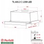 Витяжка PERFELLI TL 6812 C WH 1200 LED