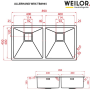 Кухонна мийка WEILOR ALLERHAND WRX TB8945 Кухонна мийка WEILOR ALLERHAND WRX TB8945