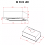 Витяжка PERFELLI BI 5022 WH LED