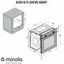 Електрична духова шафа MINOLA EOD 675 Dove Gray Електрична духова шафа MINOLA EOD 675 Dove Gray