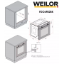Електрична духова шафа WEILOR FDO6F82BK Електрична духова шафа WEILOR FDO6F82BK