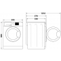 Прально-сушильна машина WHIRLPOOL FFWDB 864349 BV UA