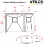 Кухонна мийка WEILOR FILIGRAN WRC DB6945 GRAPHIT