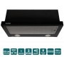 Витяжка VENTOLUX GARDA 60 BG (900) LED
