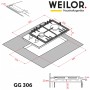 Газова варильна поверхня WEILOR GG 306 WH