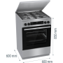 Комбінована плита GORENJE GKS6C71XF Комбінована плита GORENJE GKS6C71XF