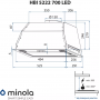 Витяжка MINOLA HBI 5222 BL 700 LED