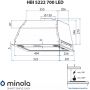 Витяжка MINOLA HBI 5222 WH 700 LED