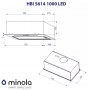 Витяжка MINOLA HBI 5614 WH 1000 LED