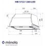 Витяжка MINOLA HBI 5722 WH 1200 LED