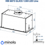 Витяжка MINOLA HBI 6873 IV GLASS 1200 LED Line