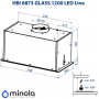 Витяжка MINOLA HBI 6873 WH GLASS 1200 LED Line