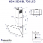 Витяжка MINOLA HDN 5224 BL 700 LED