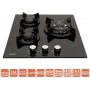 Газова варильна поверхня VENTOLUX HG430 K7G CEST (BK)