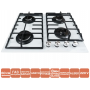 Газова варильна поверхня VENTOLUX HG640-TA3G CS (WH)