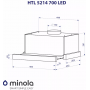 Витяжка MINOLA HTL 5214 BLF 700 LED