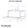 Витяжка MINOLA HTL 5614 I 1000 LED