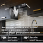 Витяжка PERFELLI ISEO 6PWB NERO Витяжка PERFELLI ISEO 6PWB NERO