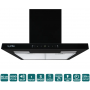 Витяжка VENTOLUX ITALIA 60 BG/BK (1000) TC MS Витяжка VENTOLUX ITALIA 60 BG/BK (1000) TC MS