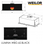 Витяжка WEILOR LUMINA WBG 65 BLACK Витяжка WEILOR LUMINA WBG 65 BLACK