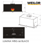 Витяжка WEILOR LUMINA WBG 66 BLACK Витяжка WEILOR LUMINA WBG 66 BLACK