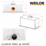 Витяжка WEILOR LUMINA WBG 66 WHITE Витяжка WEILOR LUMINA WBG 66 WHITE