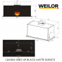 Витяжка WEILOR LUMINA WBG 69 BLACK MATTE SILENCE Витяжка WEILOR LUMINA WBG 69 BLACK MATTE SILENCE