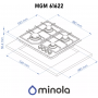 Газова варильна поверхня MINOLA MGM 61622 WH
