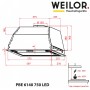 Витяжка WEILOR PBE 6140 SS 750 LED Витяжка WEILOR PBE 6140 SS 750 LED
