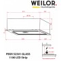 Витяжка WEILOR PBSR 52301 GLASS WH 1100 LED Strip