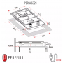 Газова варильна поверхня PERFELLI PERLA G32C NERO