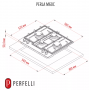Газова варильна поверхня PERFELLI PERLA M60C INOX