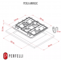 Газова варильна поверхня PERFELLI PERLA MW60C INOX