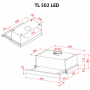 Витяжка PERFELLI TL 502 WH LED