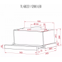 Витяжка PERFELLI TL 6822 I 1200 LED
