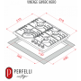 Газова варильна поверхня PERFELLI VINTAGE GW69C NERO